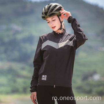 Jacheta de ciclism pentru jacheta ușoară a echipei profesionale pentru femei